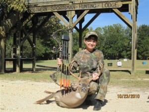 Cathy Caudle's best bowkill.  Nice 8 pt!